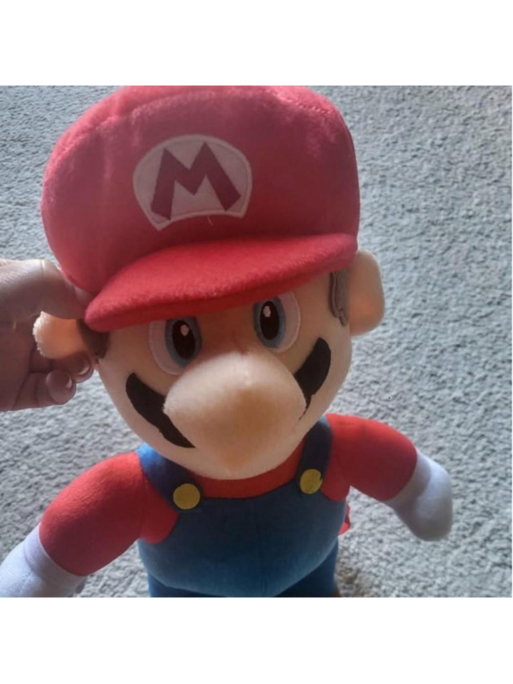 Super Mario plush small backpack with adjustable straps and small zip back compa